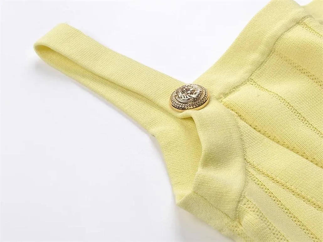 Women Knitted Tops Solid Color Sleeveless Short Lady Camisole