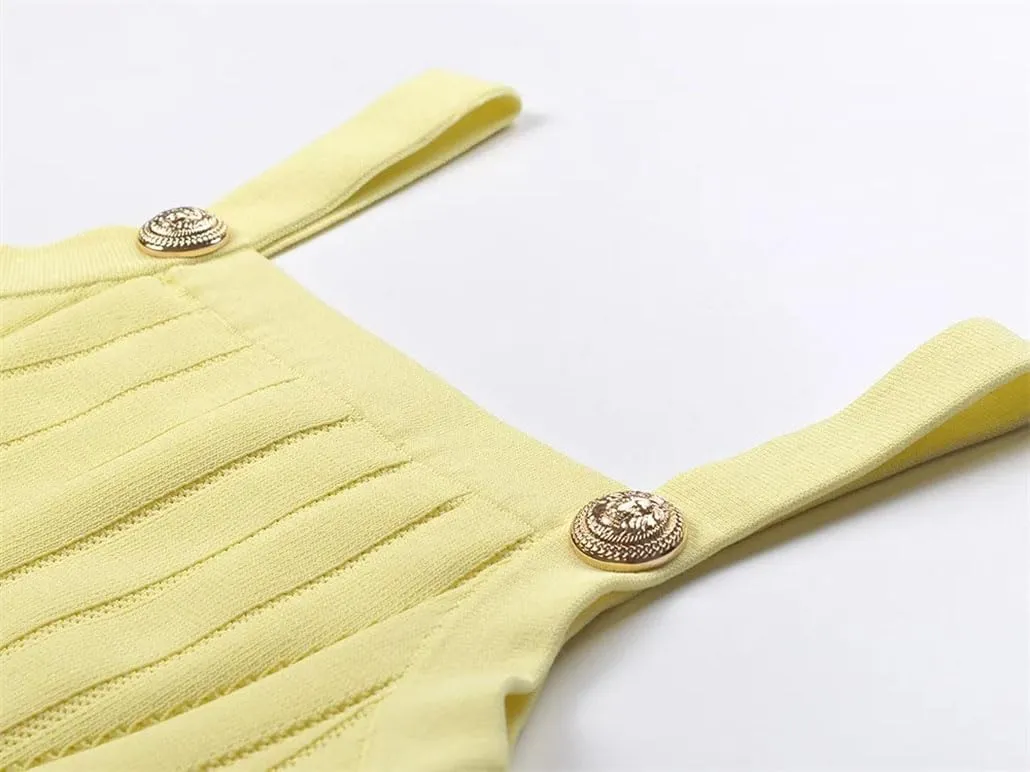 Women Knitted Tops Solid Color Sleeveless Short Lady Camisole