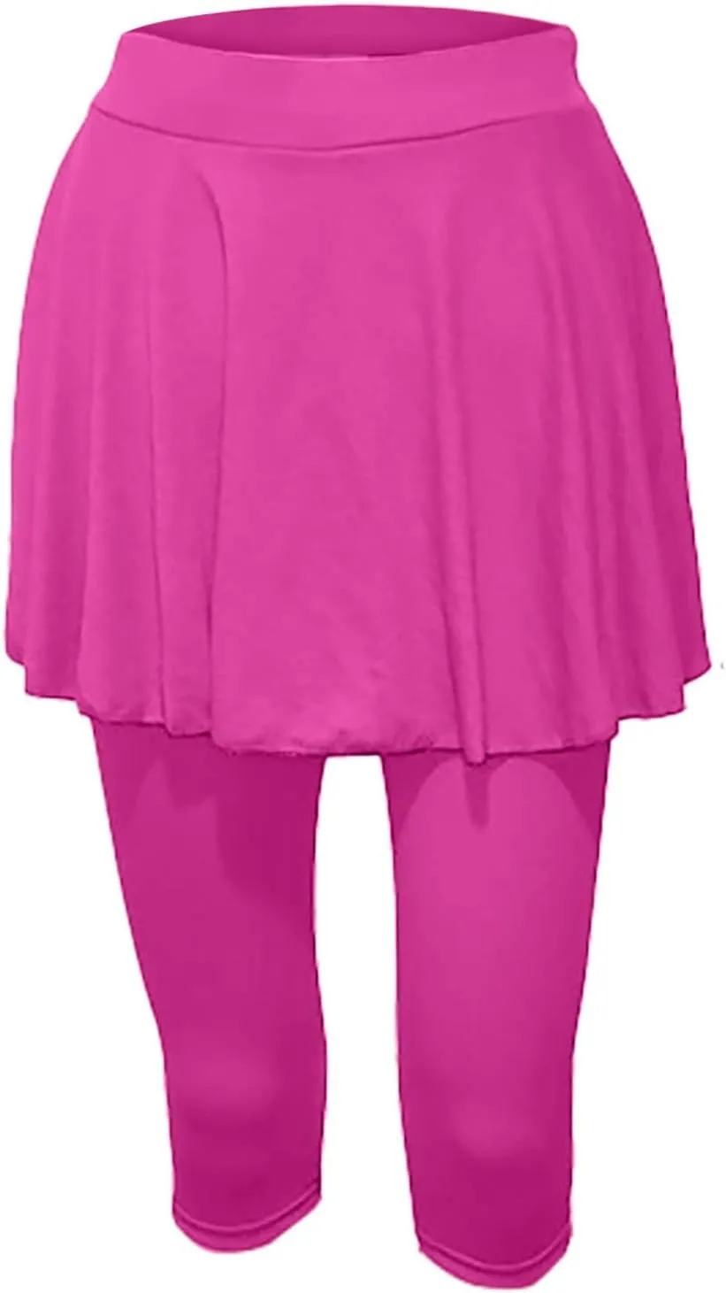 Women Quick Dry Tennis Skirts High Waisted Running Golf Athletic Skorts with Leggings Workout Gym Activewear Pants