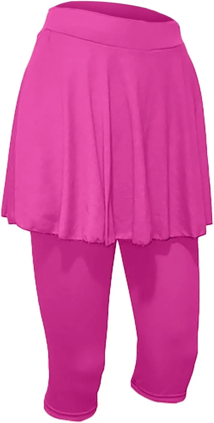 Women Quick Dry Tennis Skirts High Waisted Running Golf Athletic Skorts with Leggings Workout Gym Activewear Pants