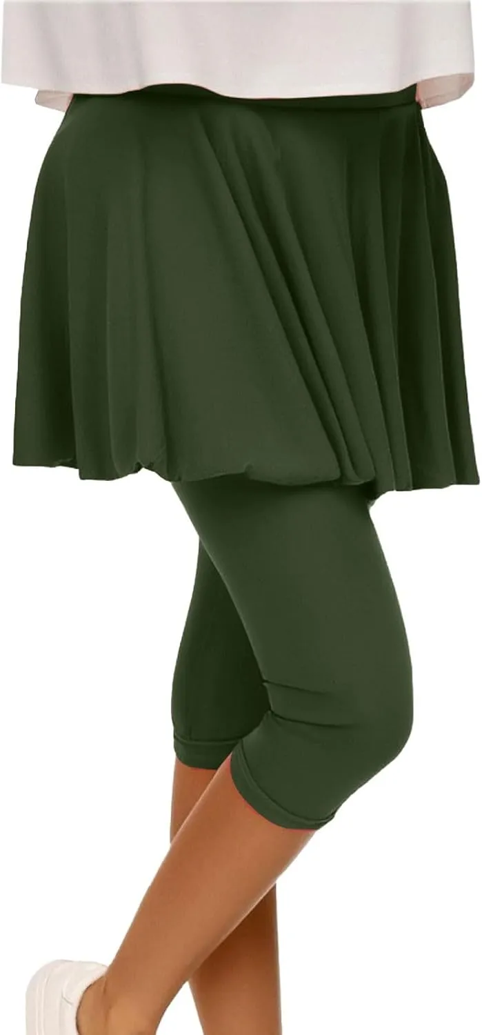 Women Quick Dry Tennis Skirts High Waisted Running Golf Athletic Skorts with Leggings Workout Gym Activewear Pants