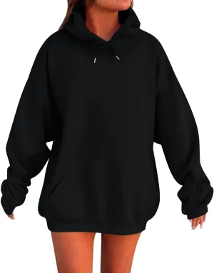 Womens Hoodies Oversized Sweatshirts Pullover Fleece Sweater Long Sleeve Winter Fall Outfits Fashion With Pockets