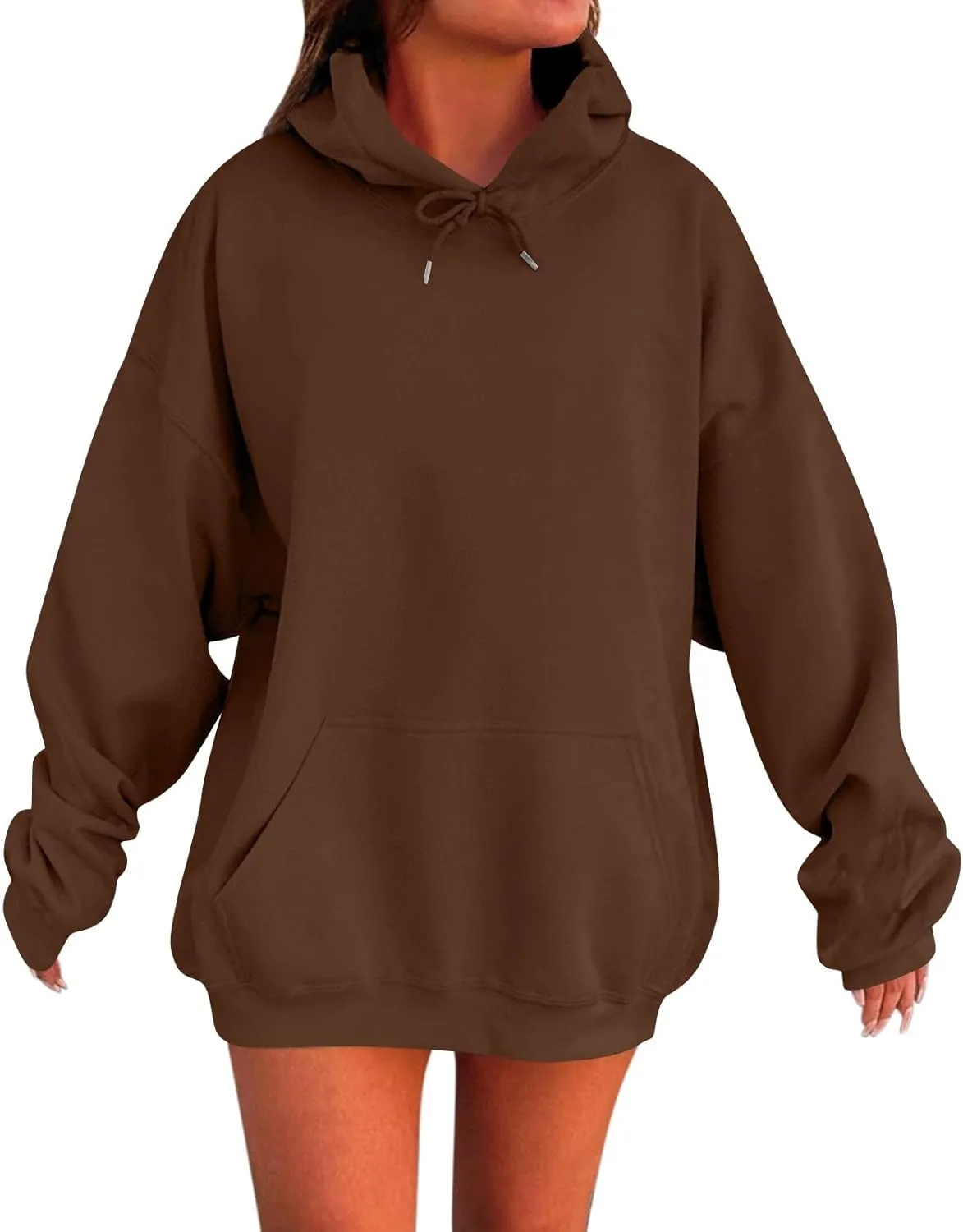 Womens Hoodies Oversized Sweatshirts Pullover Fleece Sweater Long Sleeve Winter Fall Outfits Fashion With Pockets