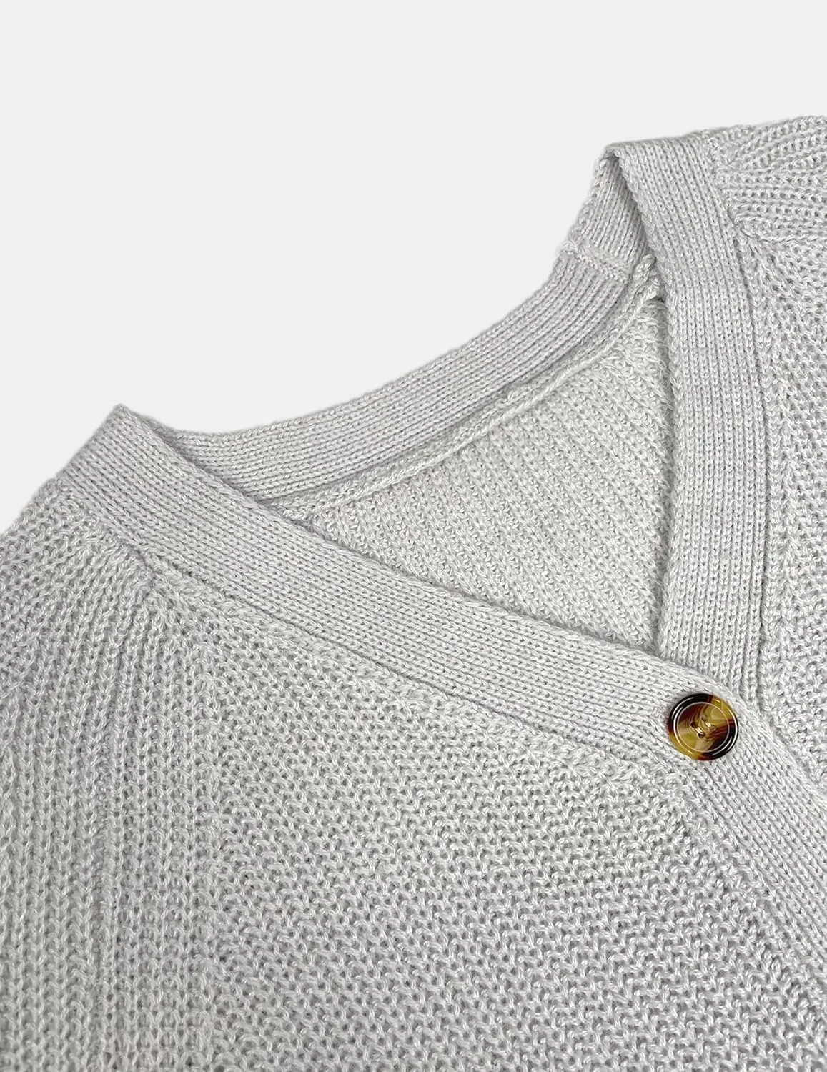 Womens Oversized Cute Chunky Knit Cardigan Fall 2024 Lightweight Sexy Crochet Hollow Out V Neck Button Sweater