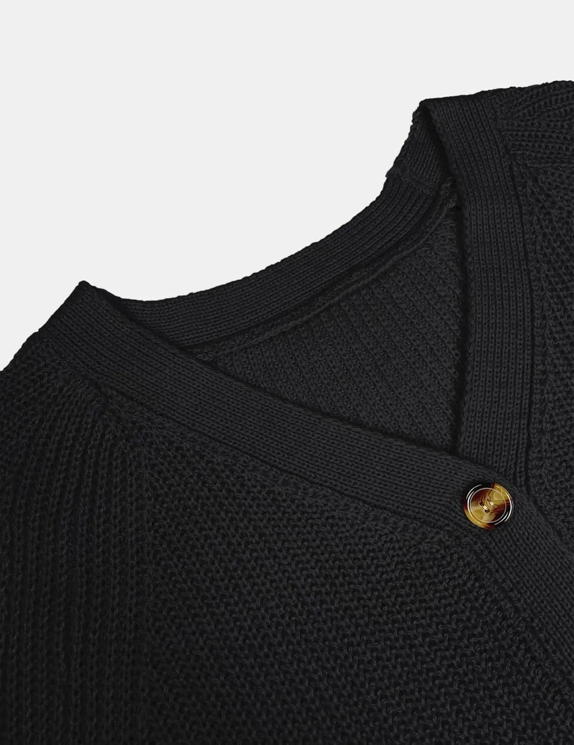Womens Oversized Cute Chunky Knit Cardigan Fall 2024 Lightweight Sexy Crochet Hollow Out V Neck Button Sweater