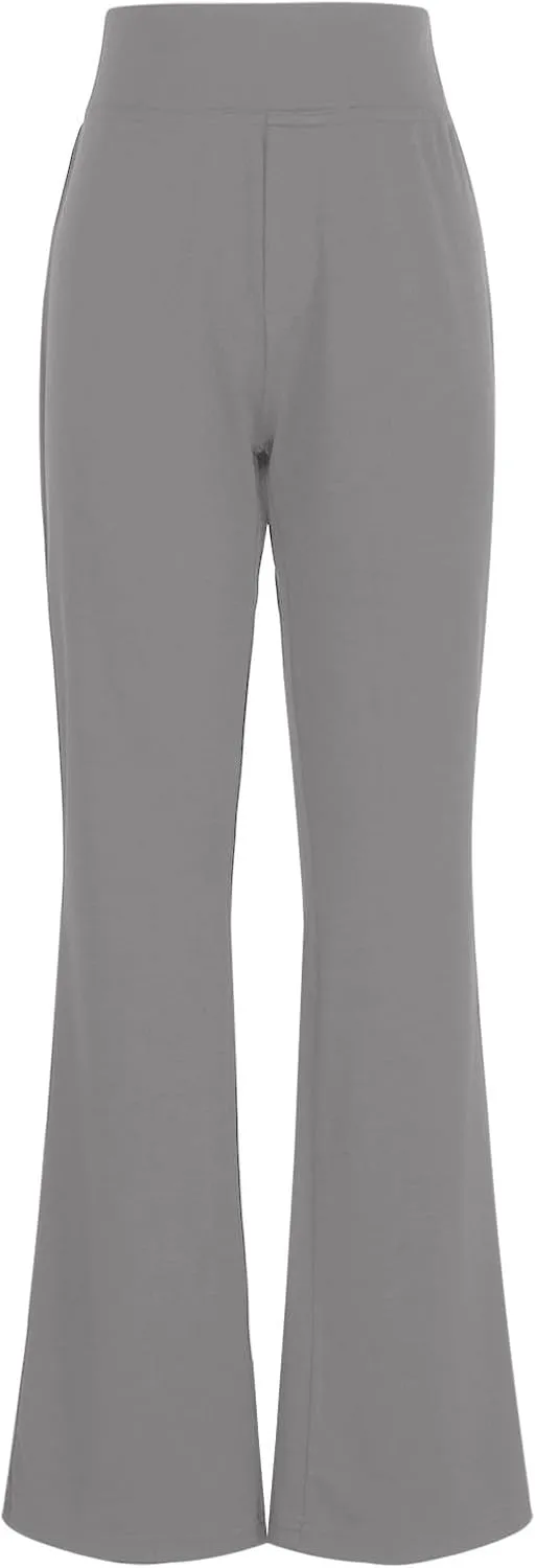 Womens Pants Business Work Dress Pants Casual Slacks High Waist Stretchy Trousers Pull On Office Pants with Pockets