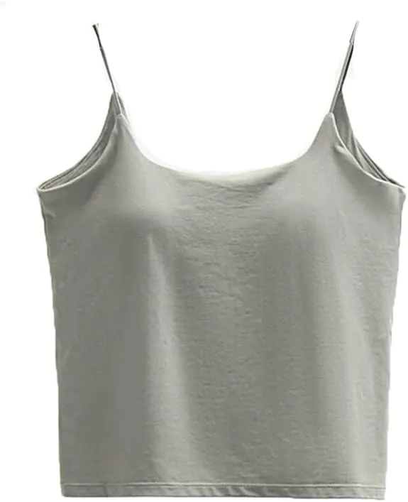 Wvapzxx Backless Bra Camisole For Women Tank Top Square Neck Sleeveless Sexy Casual Singlet Vest