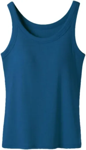 Wvapzxx Ribbed Bra Tank Top For Women Sleeveless Sexy Casual Camisole Singlet Vest