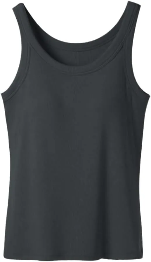 Wvapzxx Ribbed Bra Tank Top For Women Sleeveless Sexy Casual Camisole Singlet Vest