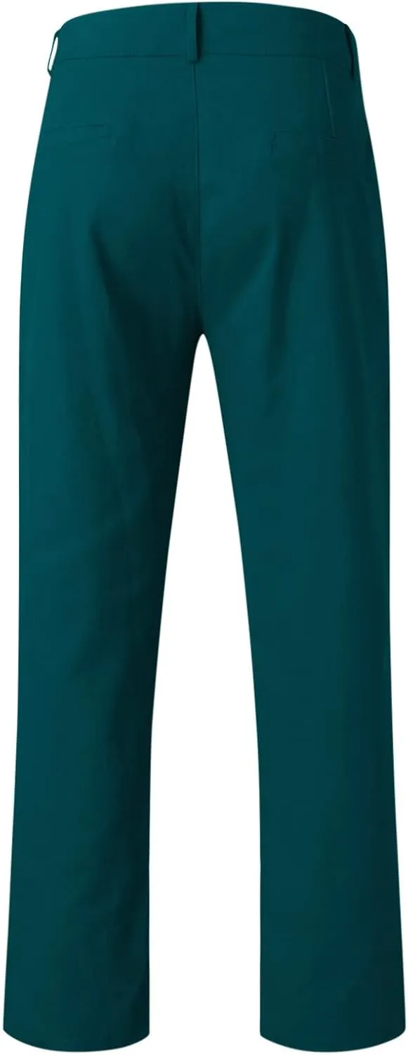 XUETON Men's Casual Office Work Suit Pants Formal Dress Trousers Stretch Flat-Front Chino Golf Pants Slim Fit Tapered Pants