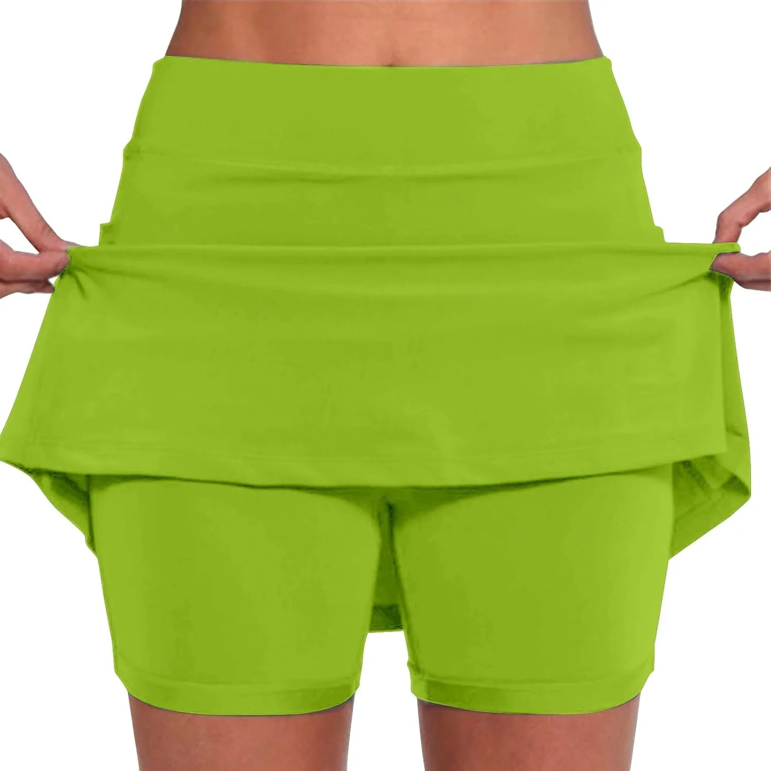 Yoga Shorts for Women Plus Size Lightweight Elastic Waist Short Pants Cycling Hiking Running Activewear