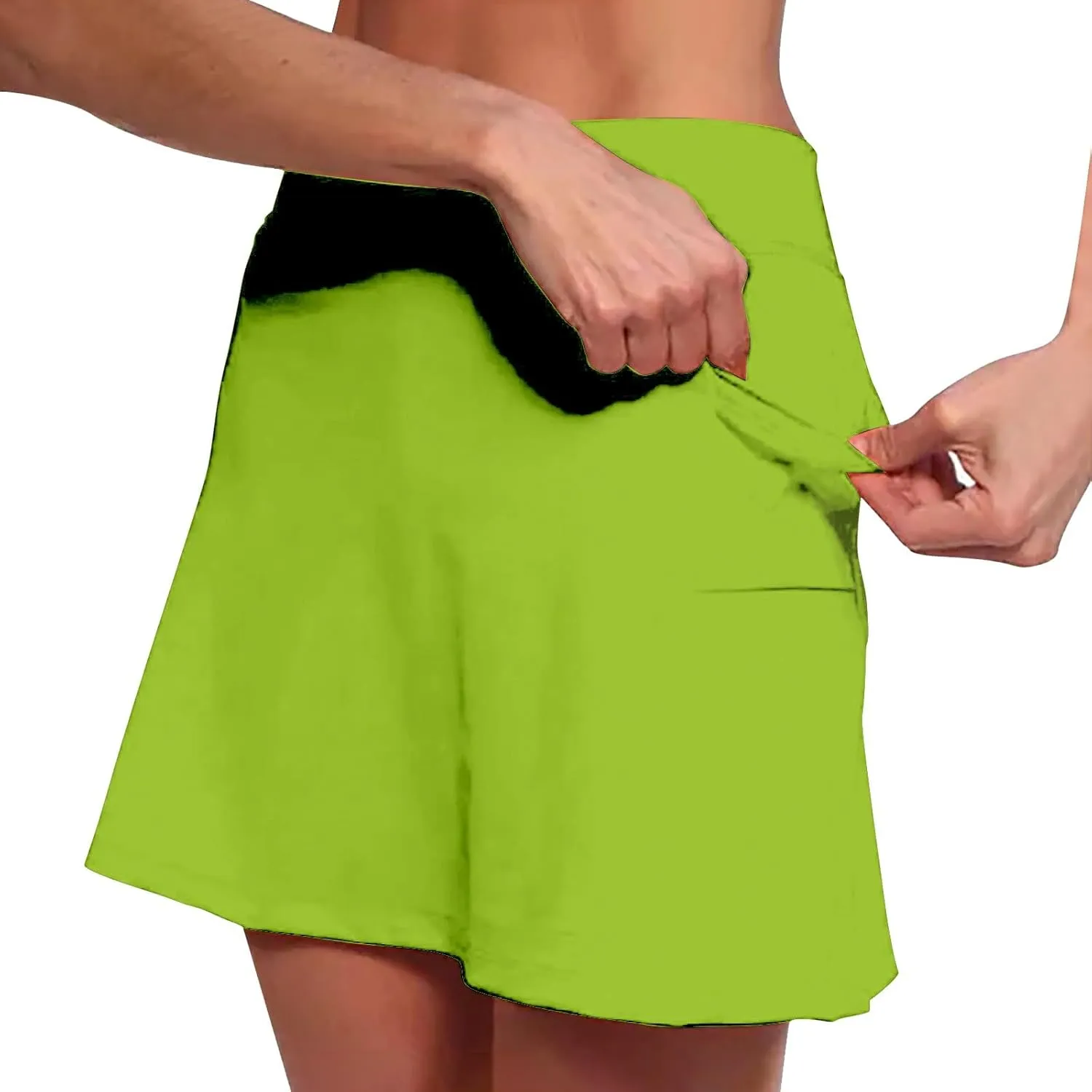 Yoga Shorts for Women Plus Size Lightweight Elastic Waist Short Pants Cycling Hiking Running Activewear