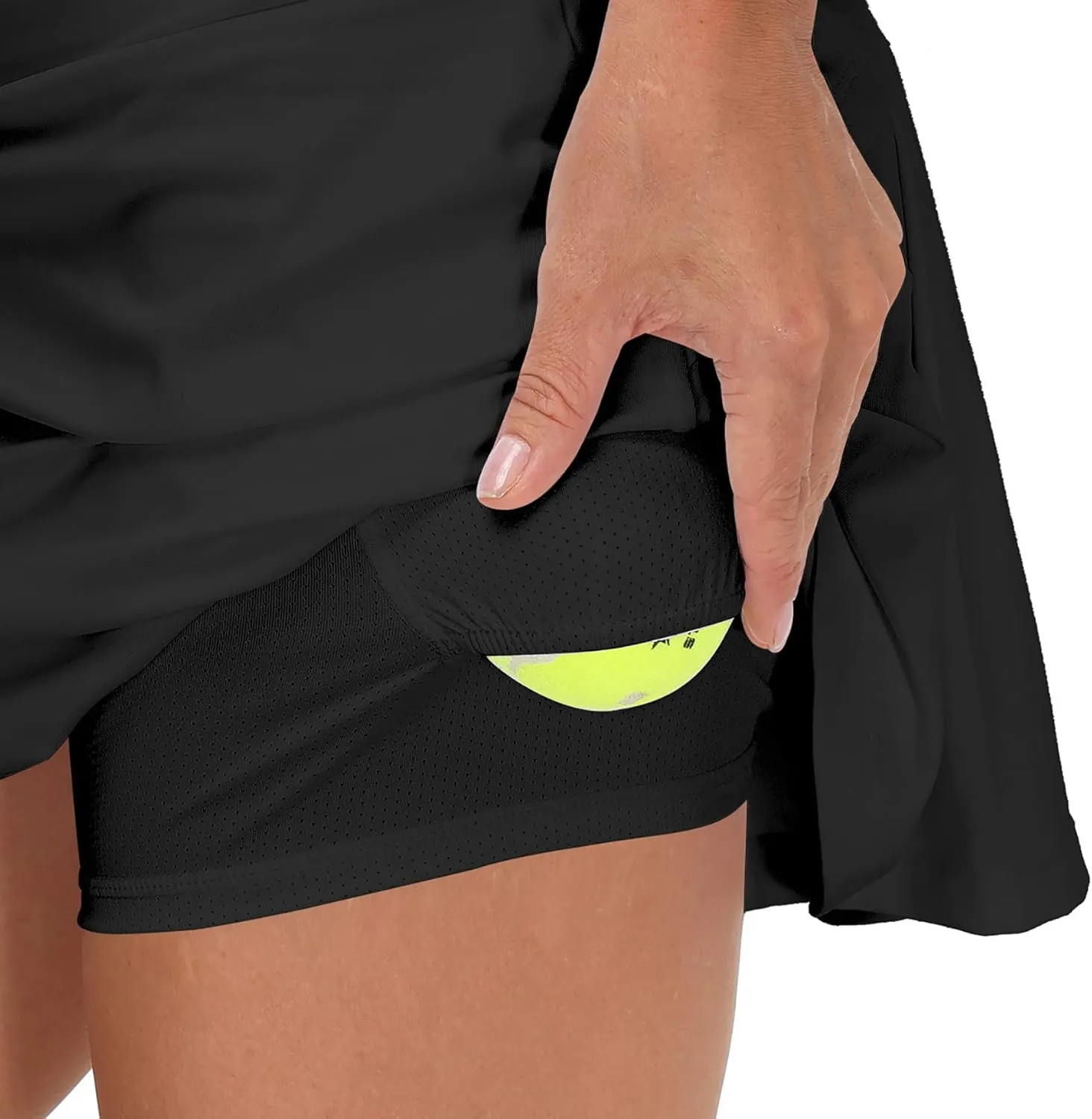 Zingther Women's High-Waist Tennis Skort Also for Pickleball, Badminton and Golf, Girls' Athletic Pleated Skirt